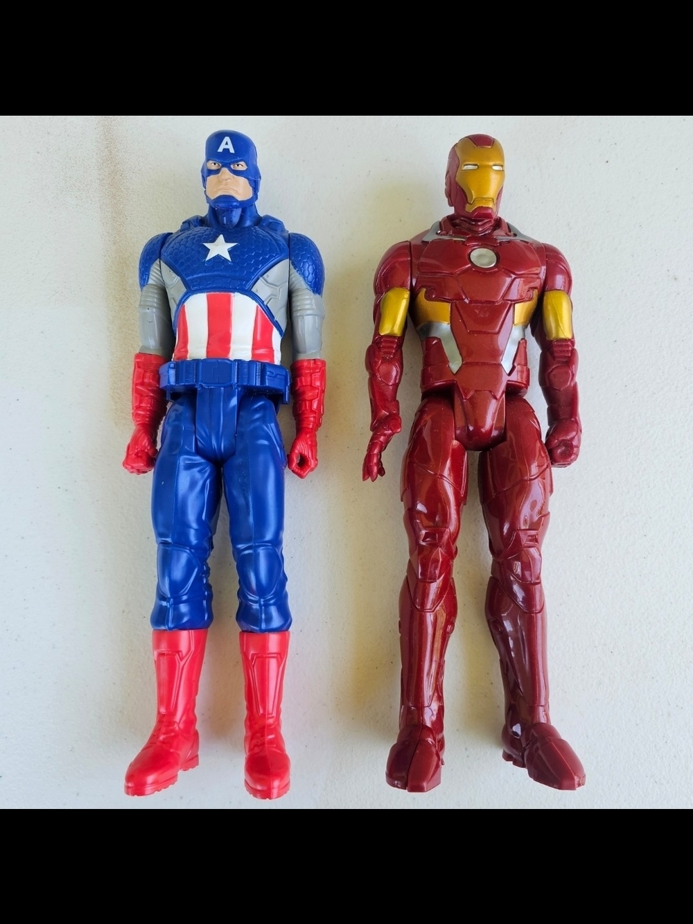 Marvel Titan Hero Series Iron Man & Captain America 12" Action Figures Hasbro